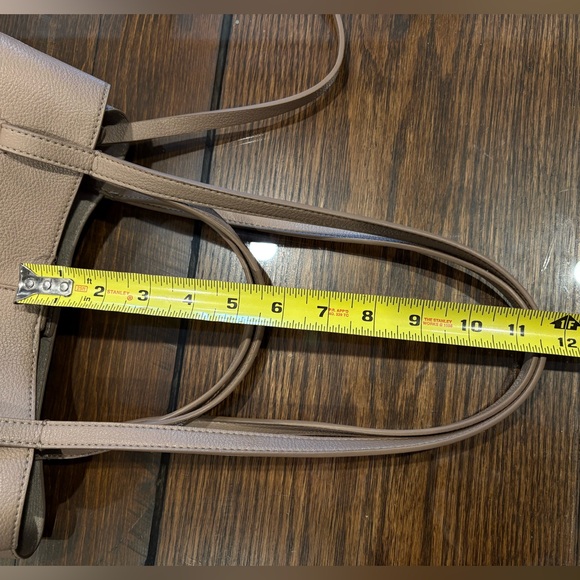 Polene Cyme Textured Taupe Leather Tote - Picture 10 of 16